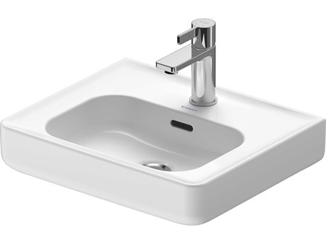 Duravit Soleil By Starck 18'' Ceramic White High Gloss Hand Sink with 1 Faucet Hole