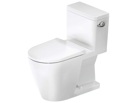 Duravit D-neo 16'' Ceramic White High Gloss Single Flush Toilet - Right Lever
