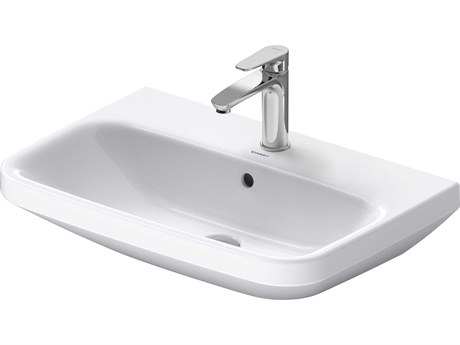 Duravit Durastyle 26'' Ceramic White High Gloss Sink with 3 Faucet Hole