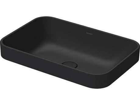 Duravit Happy D.2 24'' Anthracite Matt Washbowl Sink with No Faucet Hole
