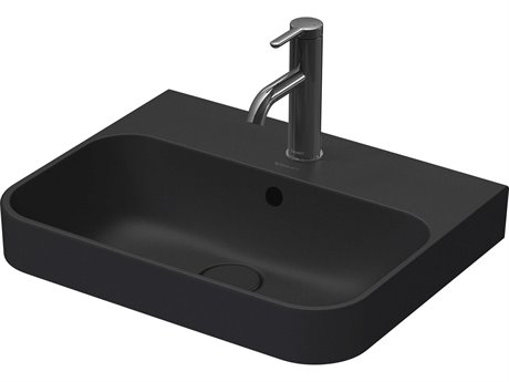 Duravit Happy D.2 20'' Ceramic Anthracite Matt Sink with No Faucet Hole