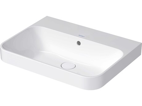 Duravit Happy D.2 24'' Ceramic White High Gloss Sink with No Faucet Hole