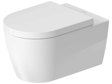 Duravit Me By Starck 15'' Ceramic White High Gloss Wall-Mounted Toilet
