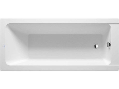 Duravit D-code 67'' Acrylic White Bathtub - Reversible Drain