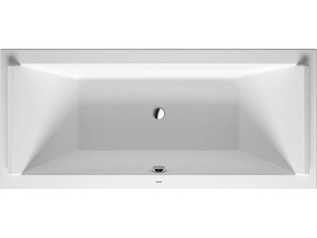 Duravit Starck 71'' Acrylic White Matt Drop-In Bathtub