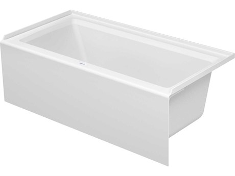 Duravit Architec 60'' White Bathtub - Right oriented drain