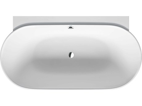 Duravit Luv 71'' Compoite White Matt Back-To-Wall Bathtub