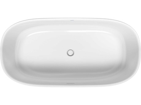 Duravit Zencha 71'' Polymer Cast-Duracast White Matte Freestanding Bathtub