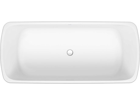 Duravit Qatego 71'' Polymer Cast-Duracast White Freestanding Bathtub