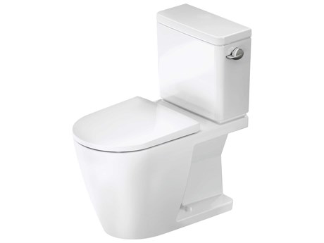 Duravit D-Neo 16'' White Single Flush Two-Piece Toilet ? 1.28 GPF, Right Side Lever