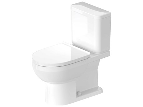 Duravit Duravit No.1 15'' Ceramic White Single Flush Two-Piece Toilet - Left Side Lever - HygieneGlaze