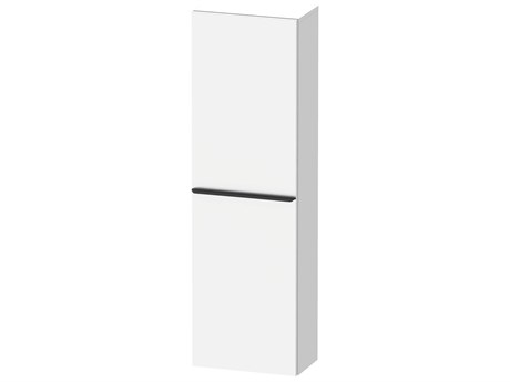 Duravit D-neo 16'' White Matt Semi Tall Cabinet - Right-Hinged Door