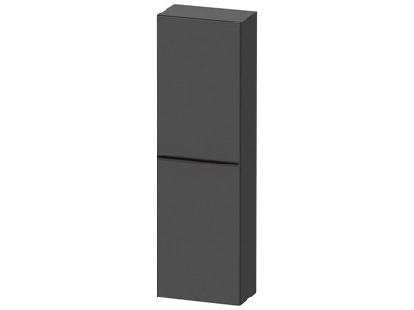 Duravit D-neo 16'' Graphite Matt Semi Tall Cabinet - Right-Hinged Door