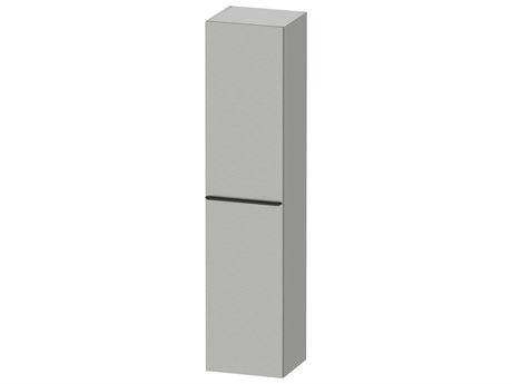 Duravit D-neo 16'' Concrete Gray Matt Semi Tall Cabinet - Left-Hinged Door