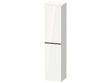 Duravit D-neo 16'' White High Gloss Semi Tall Cabinet - Left-Hinged Door