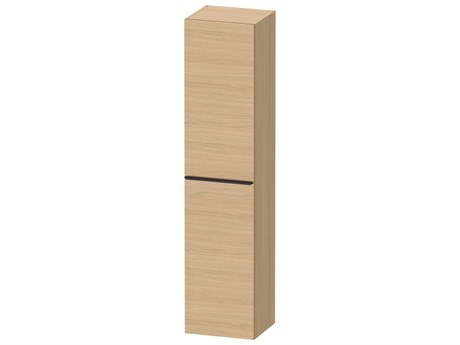 Duravit D-neo 16'' Natural Oak Matt Semi Tall Cabinet - Left-Hinged Door