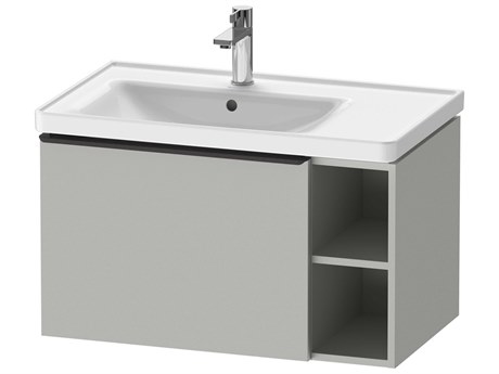 Duravit D-neo 31_ Concrete Gray Matt Wall-Mount Vanity Cabinet