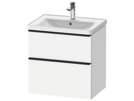 Duravit D-neo 25'' White Matt 2-Drawers Wall Mount Vanity