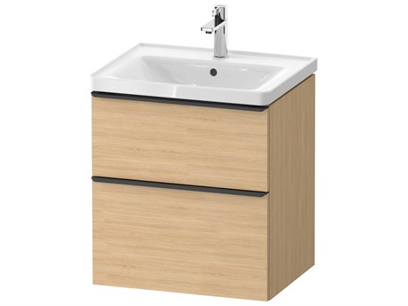 Duravit D-neo 23'' Natural Oak Matt 2-Drawers Wall Mount Vanity