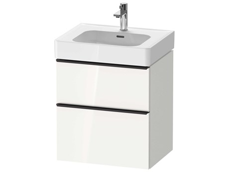 Duravit D-neo 23'' White High Gloss Wall Mount Vanity - 1 Drawer/1 pull out compartment