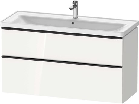 Duravit D-neo 47'' White High Gloss 2-Drawers Wall Mount Vanity