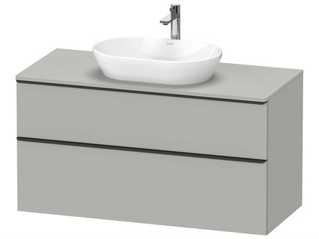Duravit D-neo 47'' Concrete Gray Matt Wall Mount Vanity - 1 Drawer/1 pull out compartment