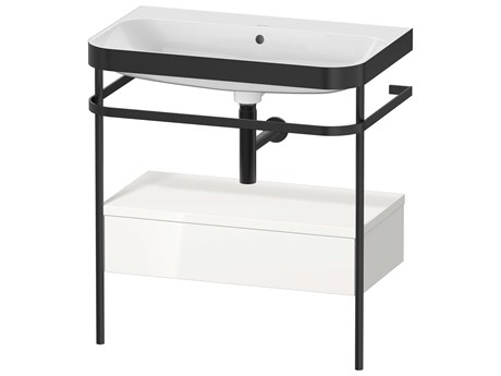 Duravit Happy D.2 31'' White High Gloss Set of Sink and Console