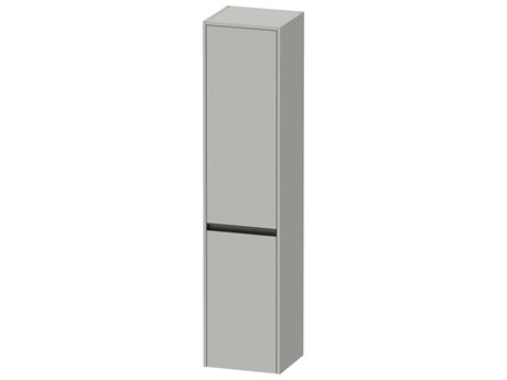 Duravit Ketho.2 16'' Concrete Gray Matt Wall-Mounted Cabinet - Left-Hand Hinge
