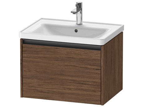 Duravit Ketho.2 item 25" Walnut (Dark) Matt Wall-Mounted Vanity Unit