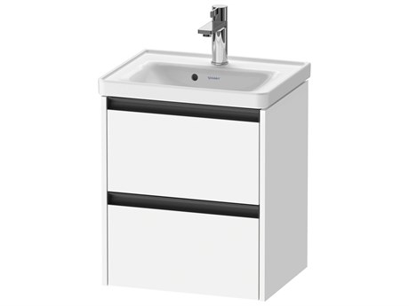 Duravit Ketho.2 item 19" Two Drawer White Matt  Wall-Mounted Vanity Unit
