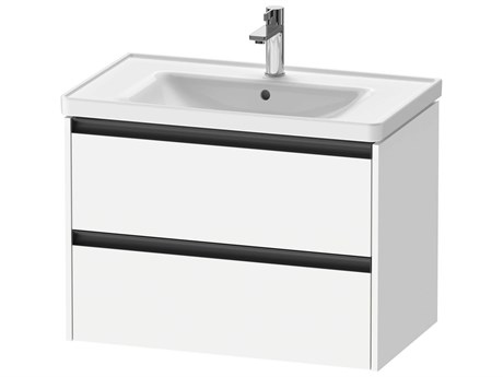 Duravit Ketho.2 item 31" Two Drawer White Matt  Wall-Mounted Vanity Unit