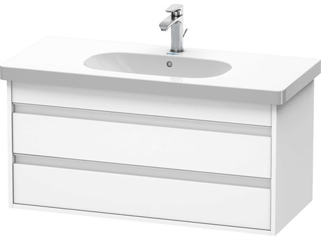 Duravit Ketho 39'' Two Drawers White Matt Wall-Mounted Vanity Unit