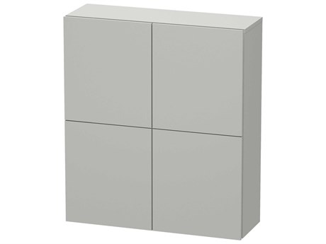 Duravit L-cube 28'' Concrete Gray Matt Wall-Mounted Cabinet