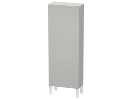 Duravit L-cube 20'' Concrete Gray Matt Wall-Mounted Cabinet - Left-Hand Hinge
