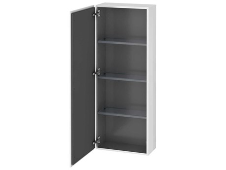 Duravit L-cube 20'' White High Gloss (Lacquer) Wall-Mounted Cabinet - Left-Hand Hinge