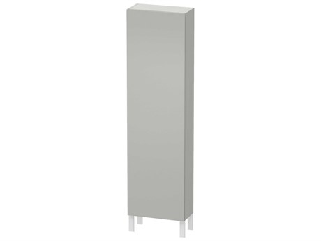 Duravit L-cube 20'' Concrete Gray Matt Wall-Mounted Cabinet - Left-Hand Hinge