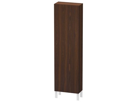 Duravit L-cube 20'' Walnut (Brushed) Matt Wall-Mounted Cabinet - Left-Hand Hinge