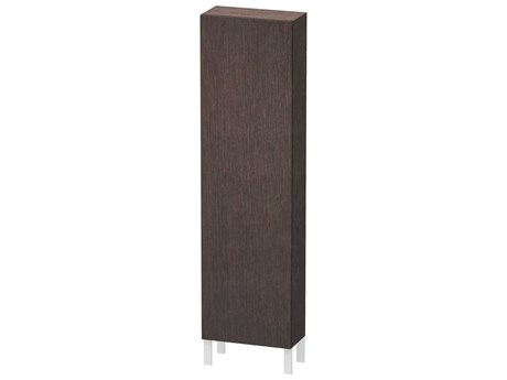 Duravit L-cube 20'' Dark Brushed Oak Matt Wall-Mounted Cabinet - Right-Hand Hinge