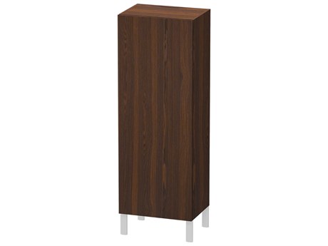 Duravit L-cube 20'' Walnut (Brushed) Matt Wall-Mounted Cabinet - Left-Hand Hinge