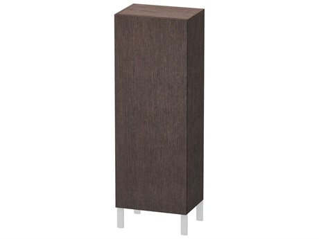Duravit L-cube 20'' Dark Brushed Oak Matt Wall-Mounted Cabinet - Left-Hand Hinge