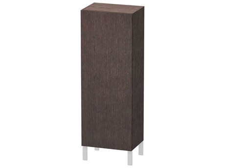 Duravit L-cube 20'' Dark Brushed Oak Matt Wall-Mounted Cabinet - Right-Hand Hinge