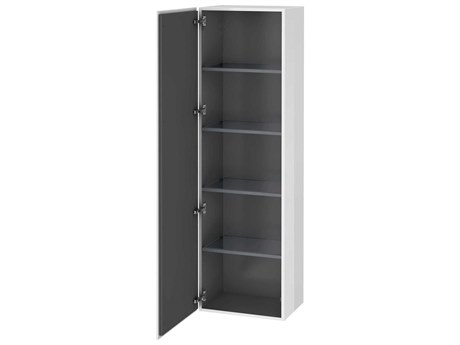 Duravit L-cube 20'' White High Gloss (Lacquer) Wall-Mounted Cabinet - Left-Hand Hinge