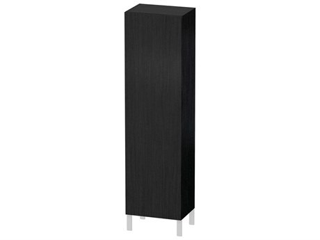 Duravit L-cube 20'' Black Oak Matt Wall-Mounted Cabinet - Right-Hand Hinge