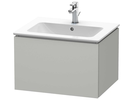 Duravit L-cube 24'' Concrete Gray Matt Wall-Mounted Vanity Unit