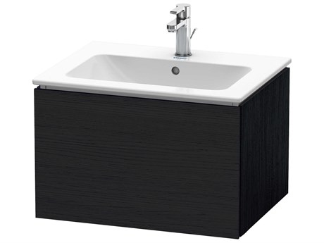 Duravit L-cube 24'' Black Oak Matt Wall-Mounted Vanity Unit
