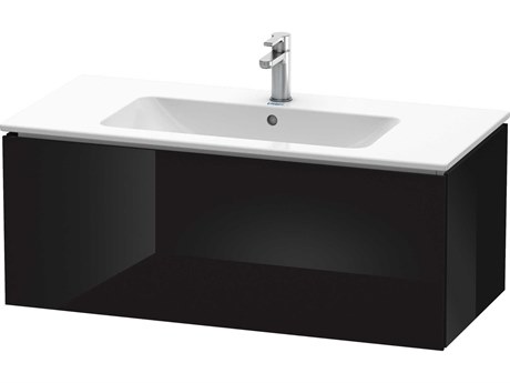 Duravit L-cube 40'' Black High Gloss Wall-Mounted Vanity Unit