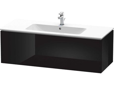 Duravit L-cube 48'' Black High Gloss Wall-Mounted Vanity Unit