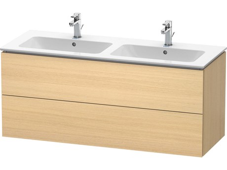 Duravit L-cube 51'' Two Drawer Mediterranean Oak Wall-Mounted Vanity Unit