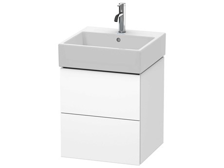 Duravit L-cube 19'' Two Drawer White Matt Wall-Mounted Vanity Unit
