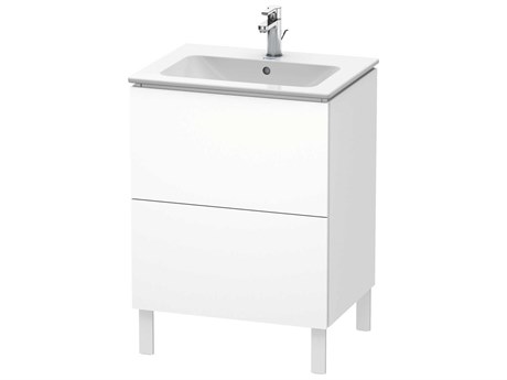 Duravit L-cube 24'' Two Drawer White Matt Wall-Mounted Vanity Unit